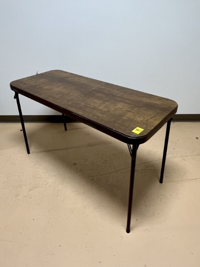 Folding Metal Frame Table with Soft Top