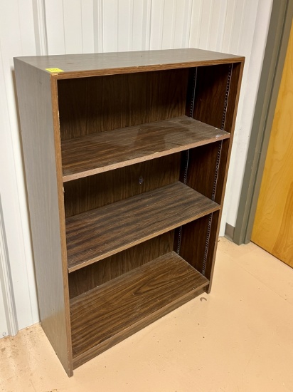 Three Tier Bookcase with Adjustable Shelves