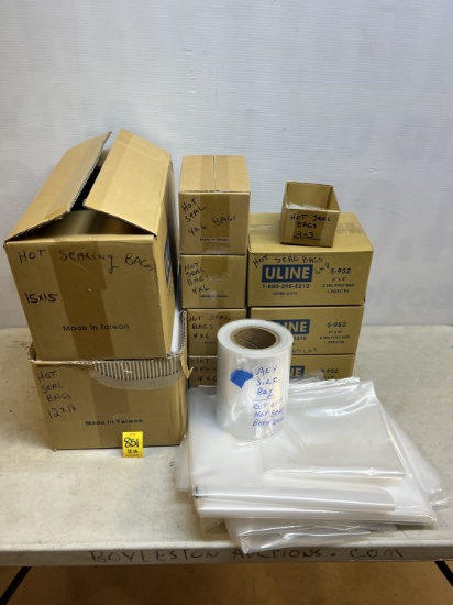 Assorted Uline Hot Seal Bags