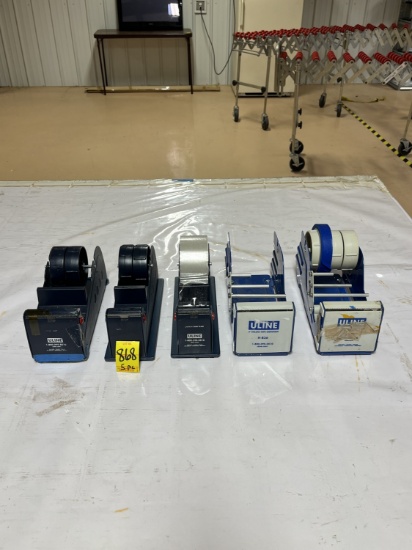 Assorted Uline Tape Dispensers