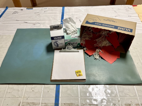 ESD Mat, Red Rejection Tags, Uline Shipping Labels and Kim Tech Task Wipes