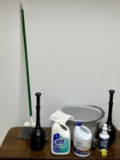 Quickie Mop Bucket, Broom, Plunger, Cleaning Supplies, Etc.