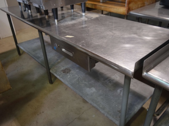 Stainless Steel Table; Has Scuff Marks