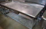Stainless Steel Table;has Scuff Marks