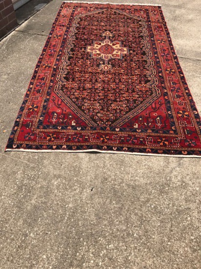 Hand Knotted Oriental Carpet, Hand Tied Persian Rug: Fine Kurdish 5 ft by 10 ft, Retail Value $4350