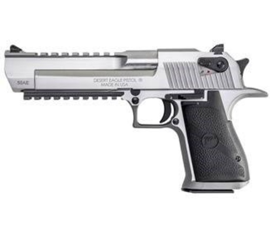 Magnum Research DESERT EAGLE 50AE SS 6" BOTTOM RAIL 50 AE, NEW IN BOX, .50 Action Express Caliber!!!