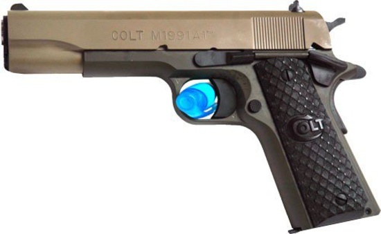 COLT 1991 45ACP 5" FS 7-SHOT FDE SLIDE GREEN FRAME, NEW IN BOX, 01991TODFDE