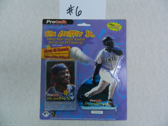 1998 Ken Griffey Jr. Protalk, powered voice chip, unopened, with stand up