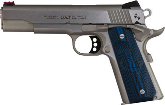 COLT GOVT COMPETITION 9MM 5" STAINLESS ADJ. SIGHTS G10  Item Number: GO1072CCS  New In Box