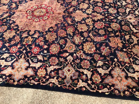 Hand Knotted Oriental Carpet, Hand Tied Persian Rug: Esfahan 8'2" x 11', Retail Value $5000+