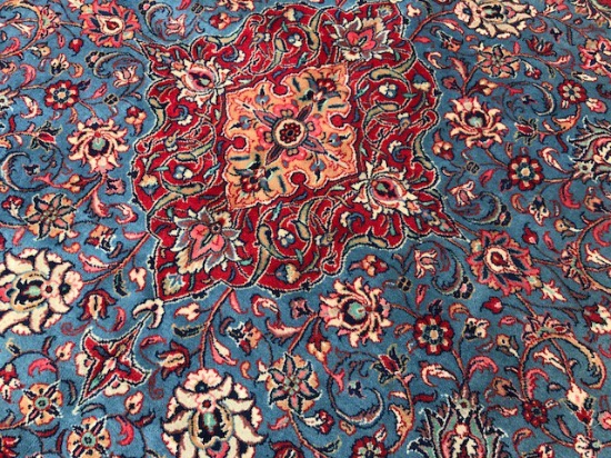 Hand Knotted Oriental Carpet, Hand Tied Persian Rug: Fine Sarouk 8' x 12', Retail Value $6850