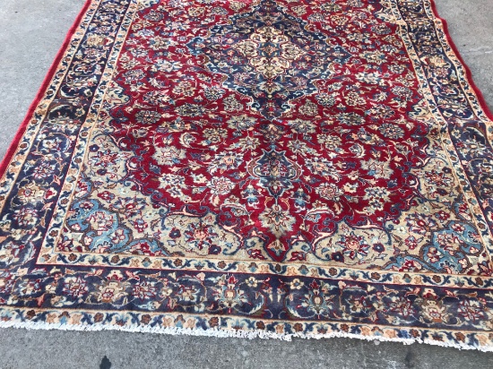 7'x10' Hand Knotted Persian ESFAHAN Rug, Hand Tied Carpet, Retail $4100, Shipping $45 ISFAHAN