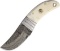 Stubby Skinner Damascus Blade! made by Old Forge, We Will Ship This Item, Bone Handle