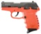 SCCY CPX1-CB Pistol, DAO, 9mm, 10 Shot, Safety, Orange/Black Slide, NEW IN BOX, WE WILL SHIP