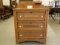 Antique 3 Drawer Wash Stand (one candle holder has broken away from splash) 28