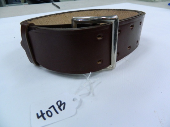 Cold War Soviet Union Russian Belt, Unissued, Brown Leather. 110 cm
