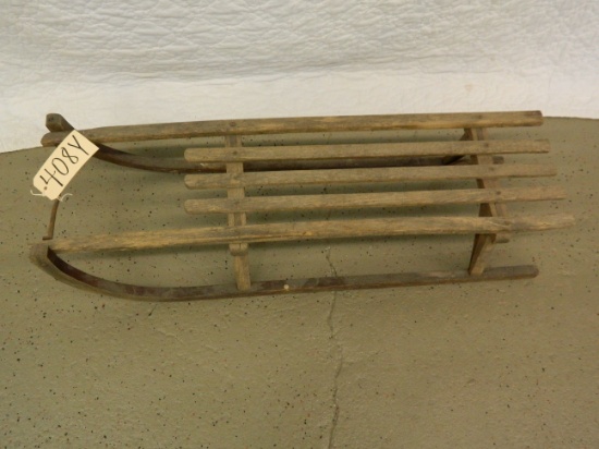Old Wooden Sled, 13"x41" We Will Not Ship This Item