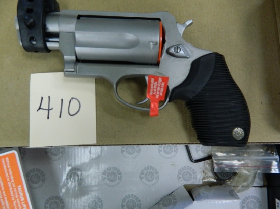 NEW IN BOX Taurus Judge, 2.5" Chamber, 410G/.45LC Revolver, 5 Shot, 2"BRL, Stainless Steel Frame