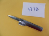 Eagle Stainless Steel 1990's Gravity Knife, All Metal, Estate Find, We Will Ship. 7.5