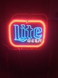 LITE Beer NEON SIGN, NO SHIPPING, Too Fragile! Pick-UP ONLY