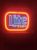 LITE Beer NEON SIGN, NO SHIPPING, Too Fragile! Pick-UP ONLY