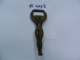 Outstanding Vintage Art Nouveau Nude Woman Bottle Opener, Brass. We Will Ship Her, Nice Estate Find!