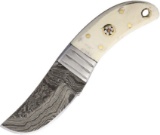 Stubby Skinner Damascus Blade! made by Old Forge, We Will Ship This Item, Bone Handle