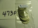 Eight (8) 90% Silver U.S. Quarters, All 1930's, All One Money, We Will Ship, Memorial Estate