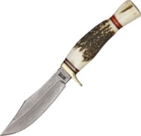 DAMASCUS BLADE Sapling Skinner, We Will Ship This Item. Stag Handle