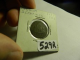 1857 Belgium 2 Cents (Centimes), Estate Find. 1857. We Will Ship