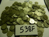 Fifty (50) 90% Silver U.S. Dimes All From 1950's, All One Money, Memorial Estate, We Will Ship