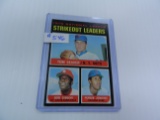 1971 Topps Baseball Tom Seaver, Bob Gibson, Fergie Jenkins #72, NL Strikeout Leaders, We Will Ship