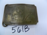 1960's Fantasy Belt Buckle: Wells Fargo and Company Since 1852 