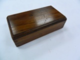 Excellent Walnut Finger Jointed Hinged Box, 3.5