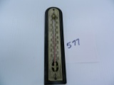 Vintage ART DECO  Wooden Thermometer, 7.75