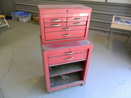 PICK-UP ONLY: Joe Mazac's Tool Chest, With Contents as Shown. 42"x17"x23.5"