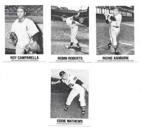 Lot of (4) different 1977 TCMA Renata Galasso Baseball Legends Cards