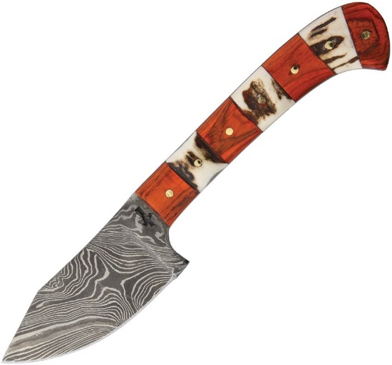 DAMASCUS BLADE Mini Hunter Knife, made by Fox-N-Hound, We Will Ship