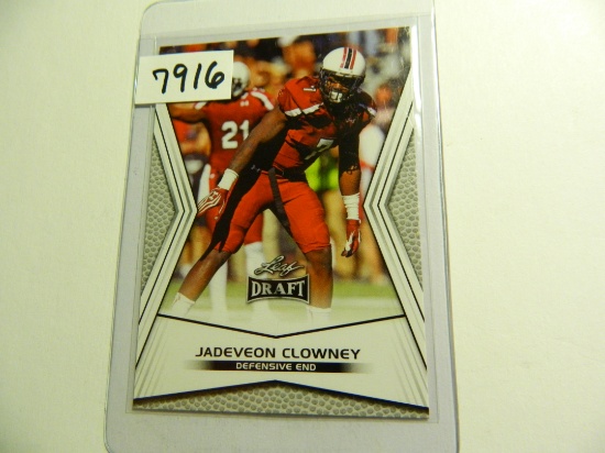 Jadeveon Clowney (Texans) #1 Draft Pick, 2014 Leaf Draft Football Rookie Card #JC1