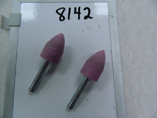 TWO (2) United Abrasives Vitrified Mounted Points, 1.125" x 1.25" x .25", Made in Israel, #27050