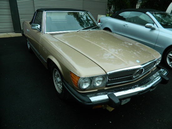 1985 Mercedes Benz 380SL, 3.8L OHC V8, 4 Speed Automatic Transmission. Both Hard and Soft Tops