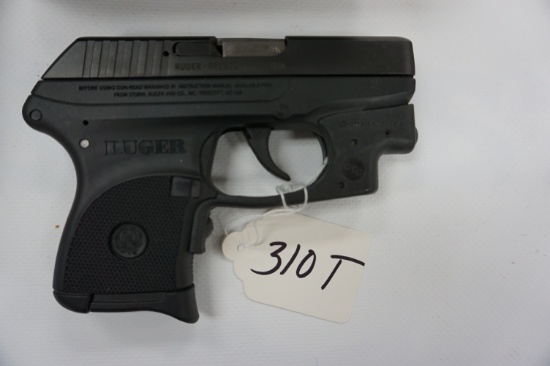 Estate Item: Used Ruger LCP .380ACP with Red Crimson Trace Laser Guard. with Crossbreed Holster