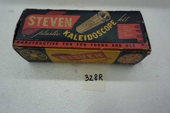 Vintage Steven plastic Kaleidoscope kit, Steven MFG Co. St. Louis, MO. Millions of Designs