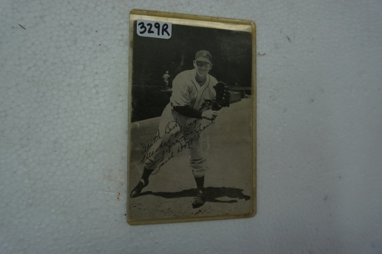 1950 "Dizzy" Trout ( Detroit Tigers, Pitcher) Signed Postcard. Deceased 1972, Super Estate Find!