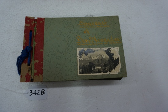 1930's Album with photos of Hitler's House at Berghof and Eagle Nest, amazing estate find! 5"x8"