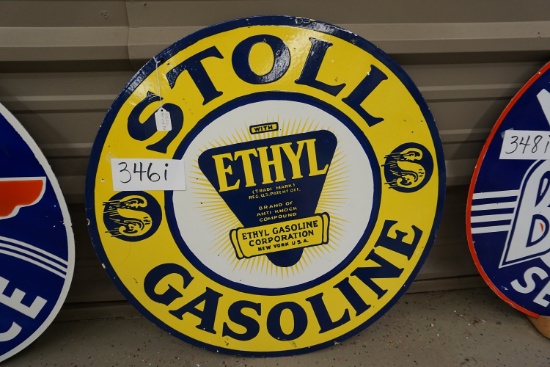 STOLL Gasoline with Ethyl, 30" DOUBLE SIDED, $79 Shipping