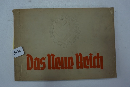 Das Neue Reich, Early NAZI Party Based Cigarette Card Album. 13.5"x9.5"