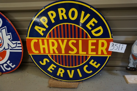 Chrysler Approved Service, 30" DOUBLE SIDED, $79 Shipping