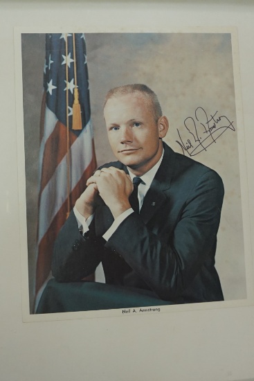 Vintage Neil Armstrong 12"x16" Photo Framed, Estate Find. $20 Shipping