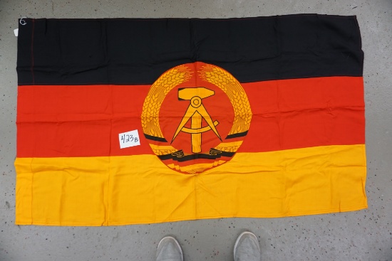 30"x50" East German Flag, made in East Germany